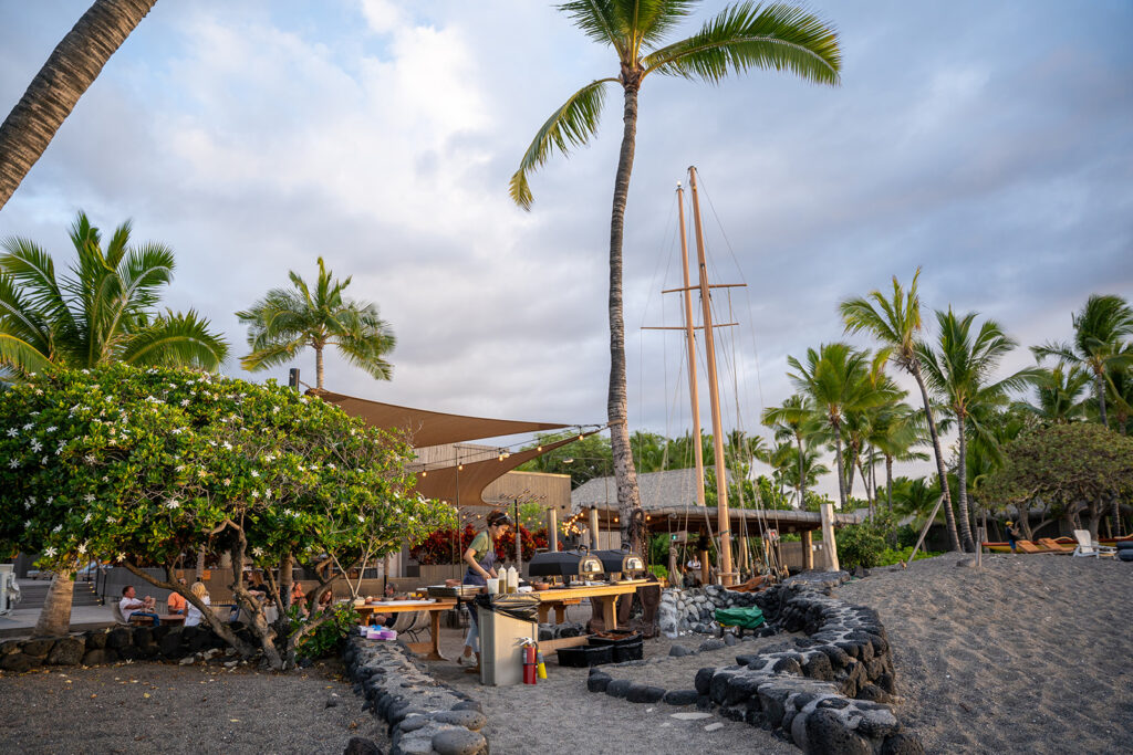 Rosewood Kona Village Ship Bar and Sushi Kona Big Island Hawaii