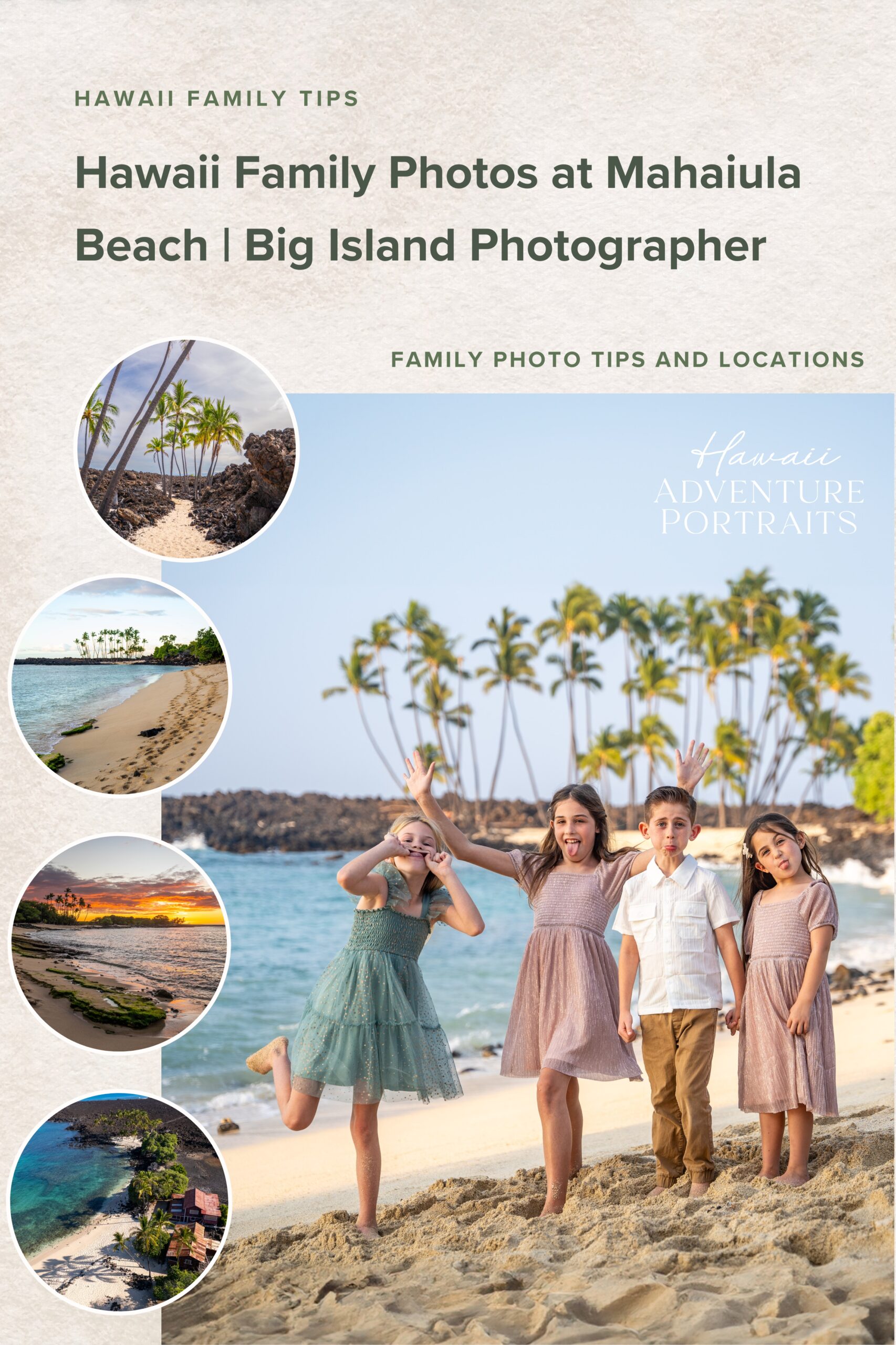Hawaii Family Photos at Mahaiula Beach | Big Island Family Photographer