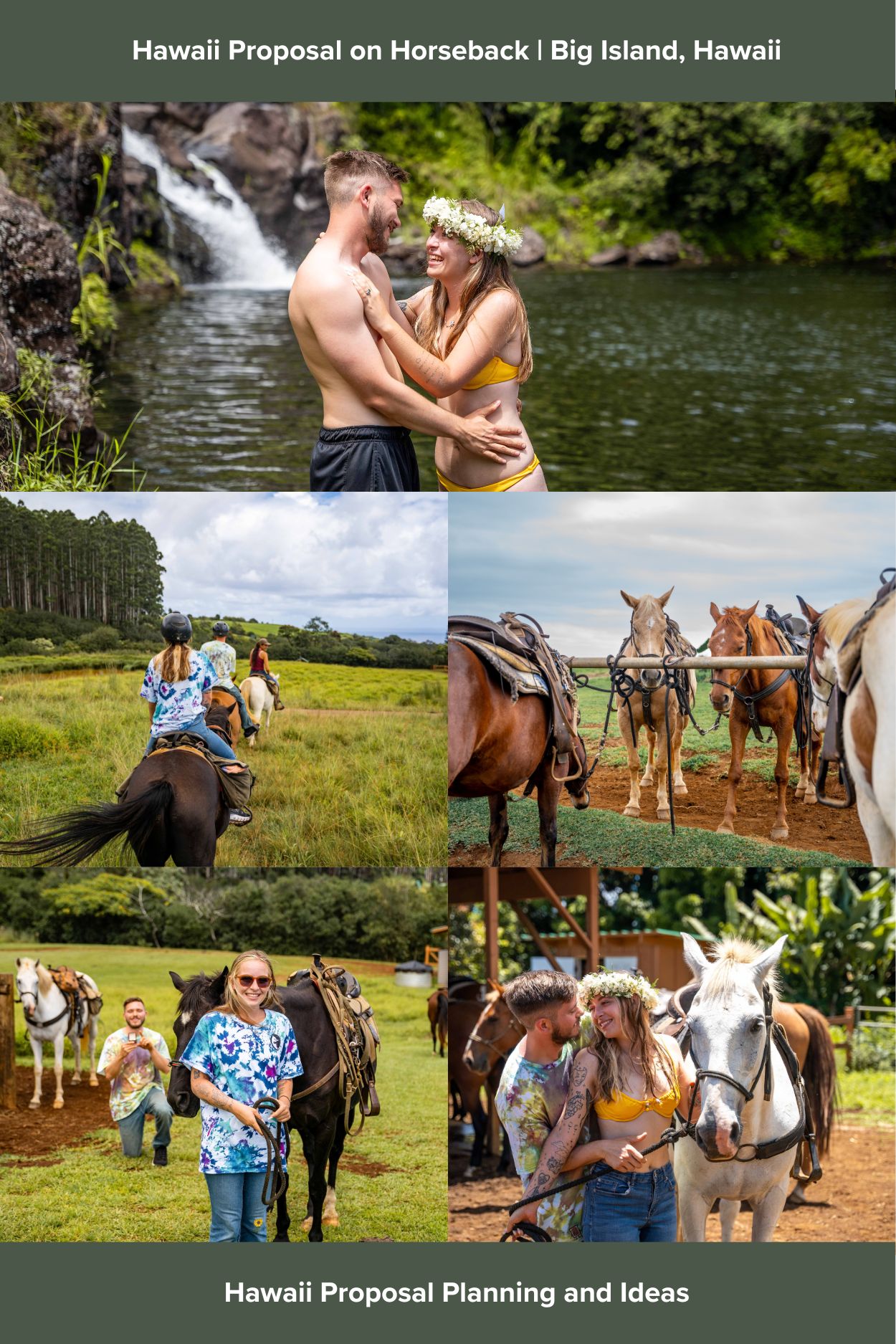 Hawaii Horseback Proposal at Wailea Horseback Adventure | Big Island, Hawaii