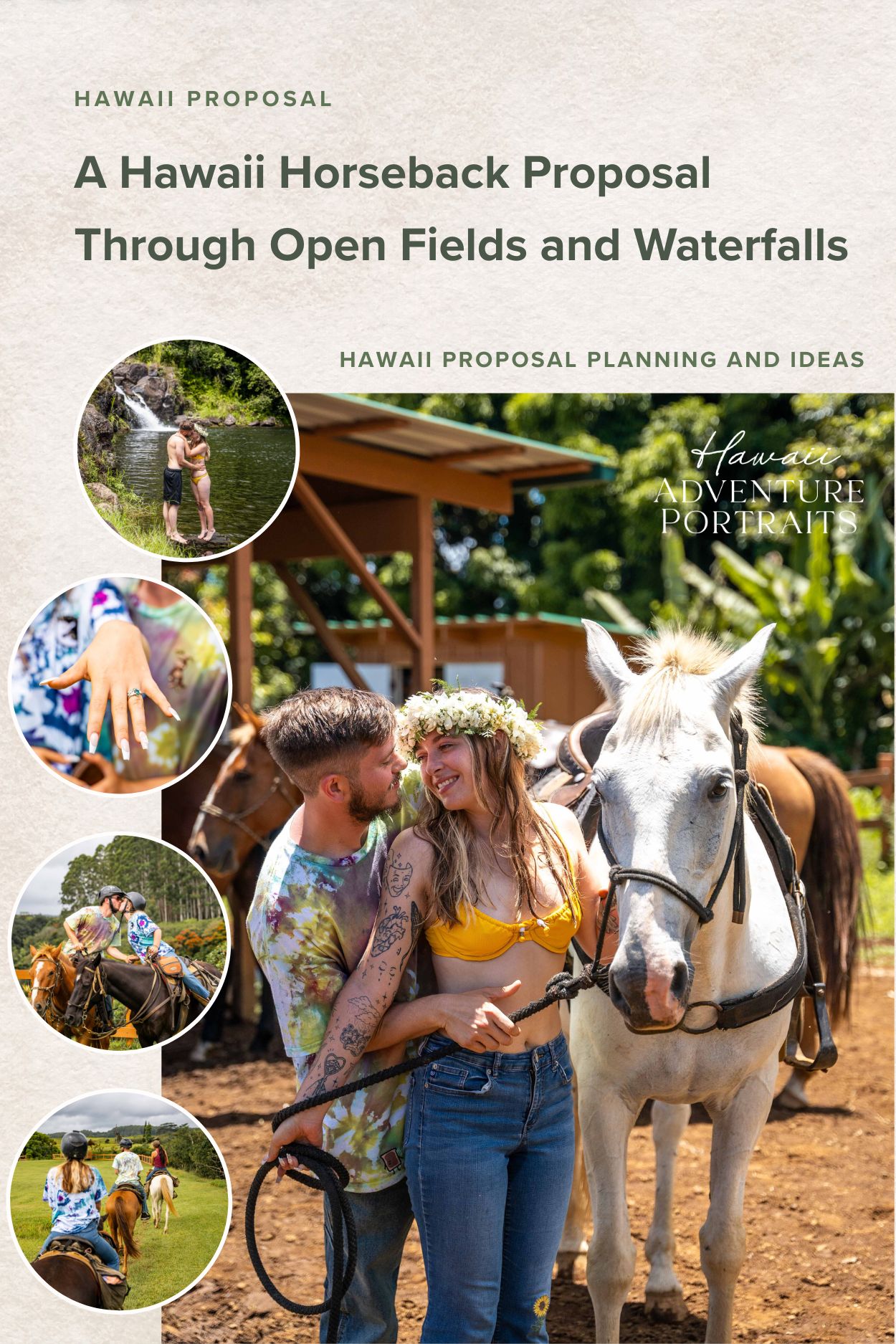Hawaii Horseback Proposal at Wailea Horseback Adventure | Big Island, Hawaii