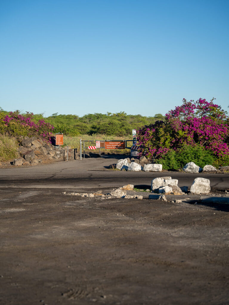 honokohau turtle beach gate entrance at honokohau harbor kailua kona big island hawaii