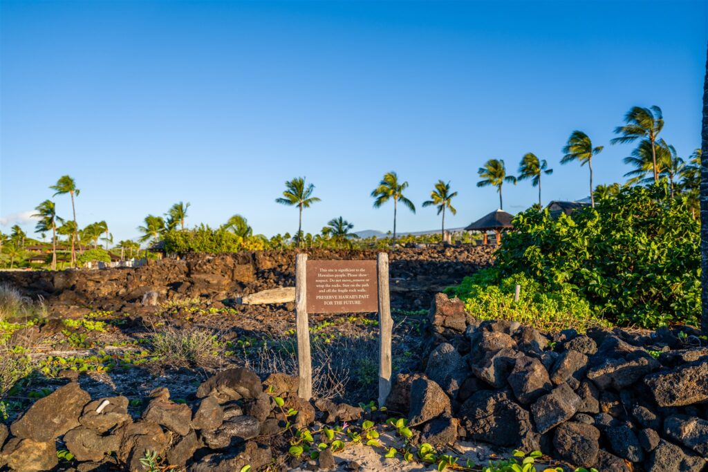 hawaiian heiau ancient stone temple kikaua point park kona big island hawaii