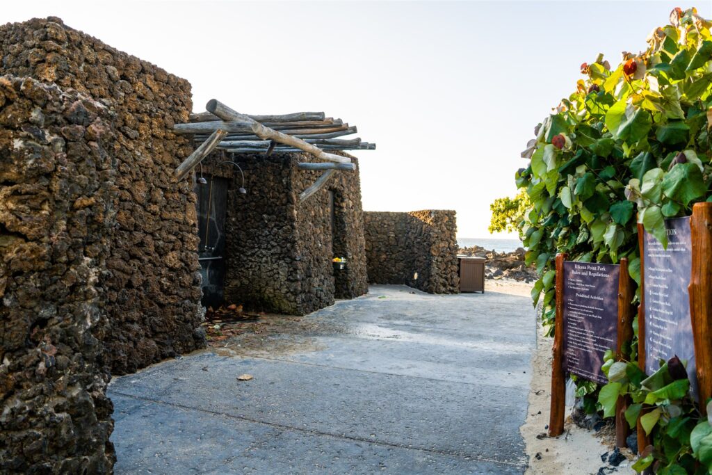 kikaua point park restrooms beach access kona big island hawaii