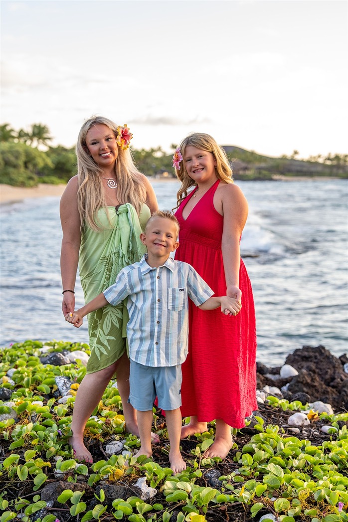 big island vacation photos of the kids