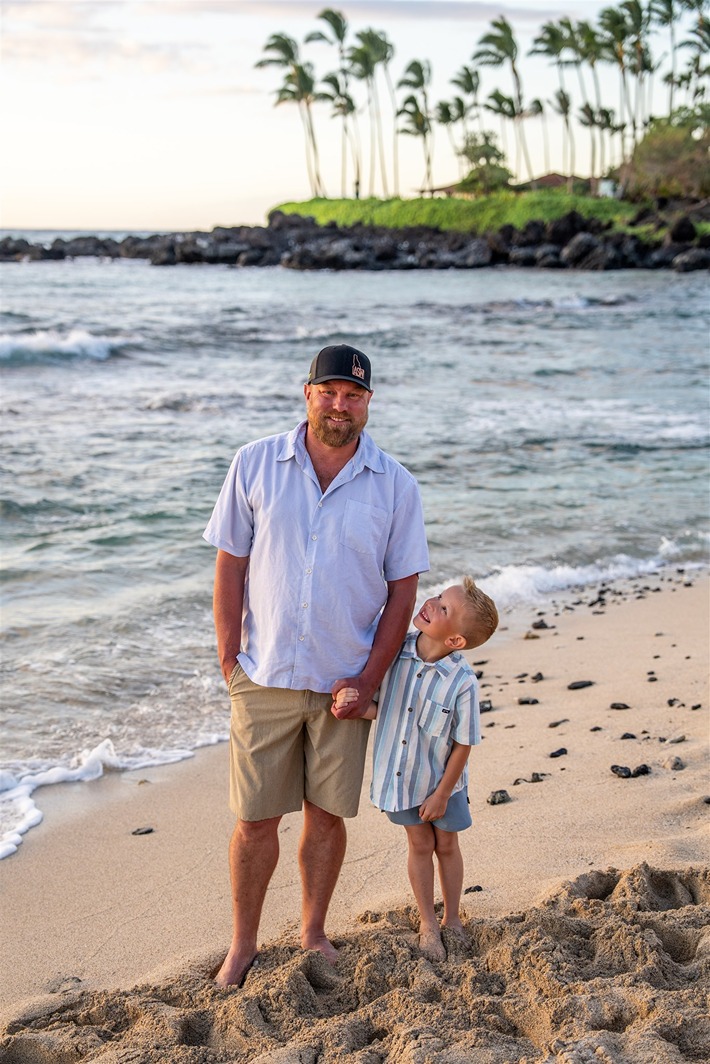 vacation in hawaii big island photos of father and son