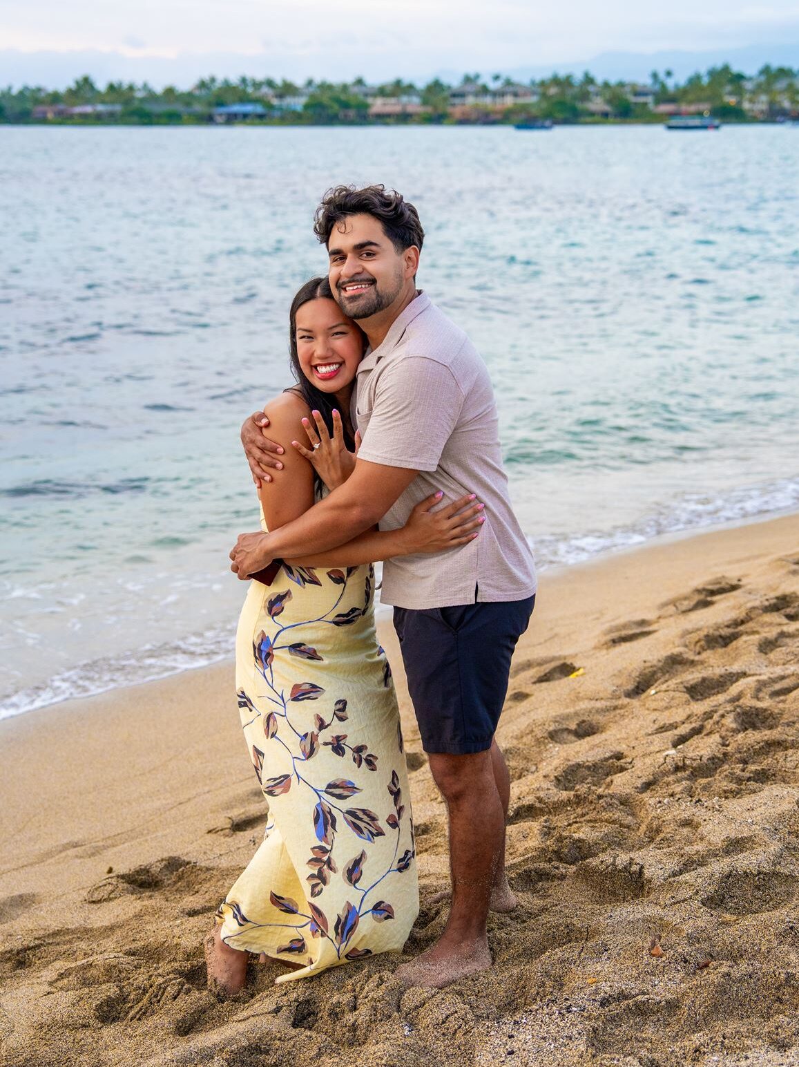 Big Island Surprise Proposals at Anaehoomalu Beach Waikoloa by Hawaii Engagement Photographer
