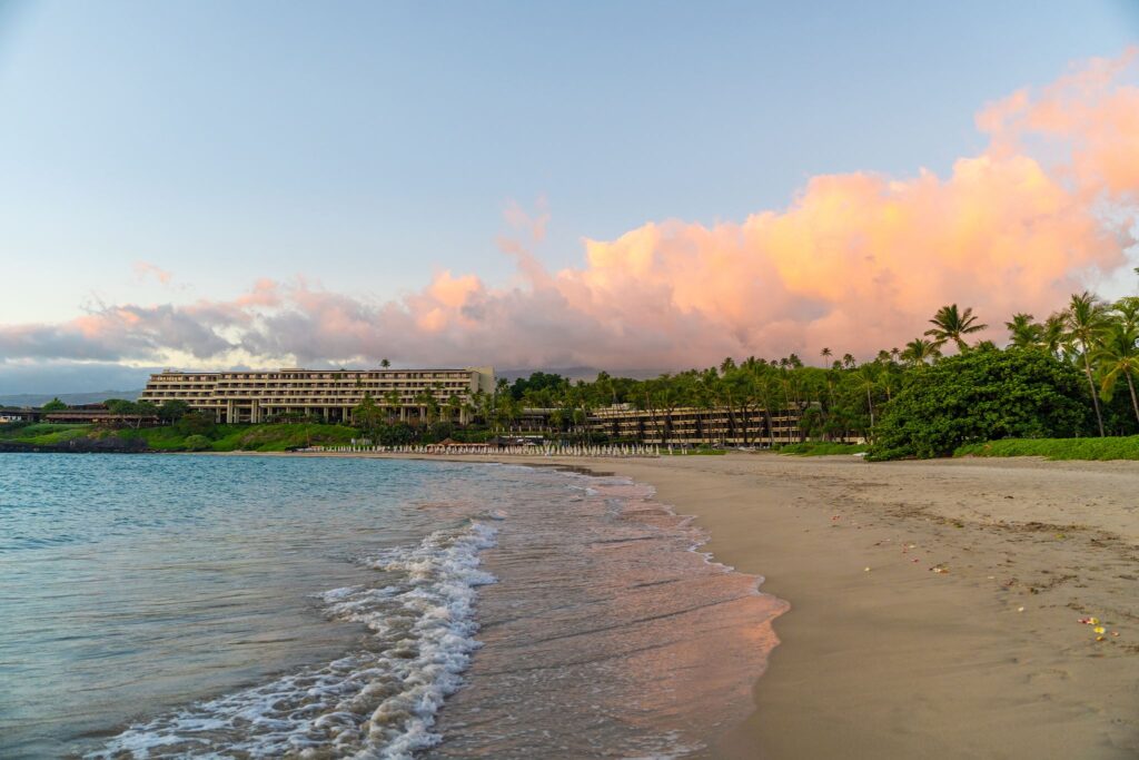 Mauna Kea Kaunaoa Beach Big Island Hawaii