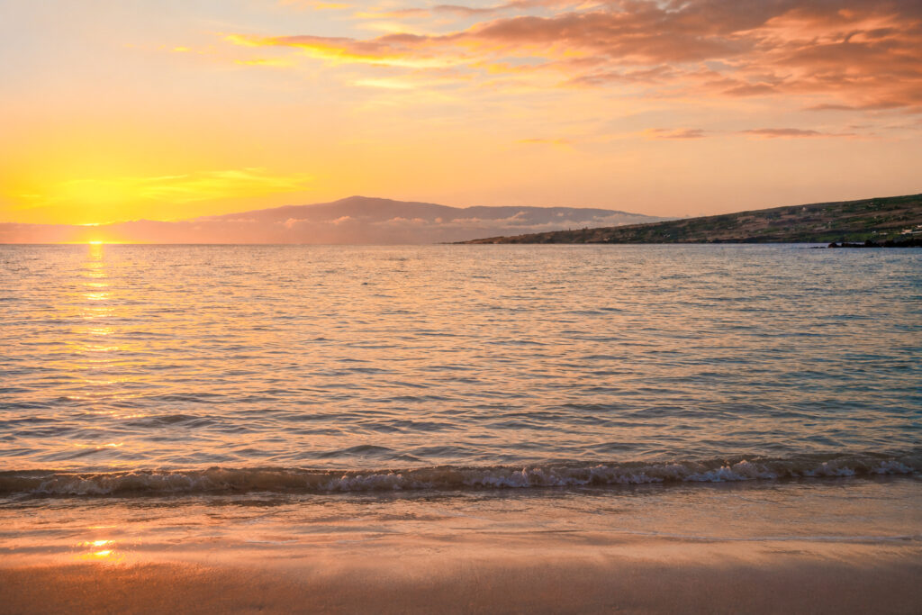 Mauna Kea Kaunaoa Beach Big Island Hawaii