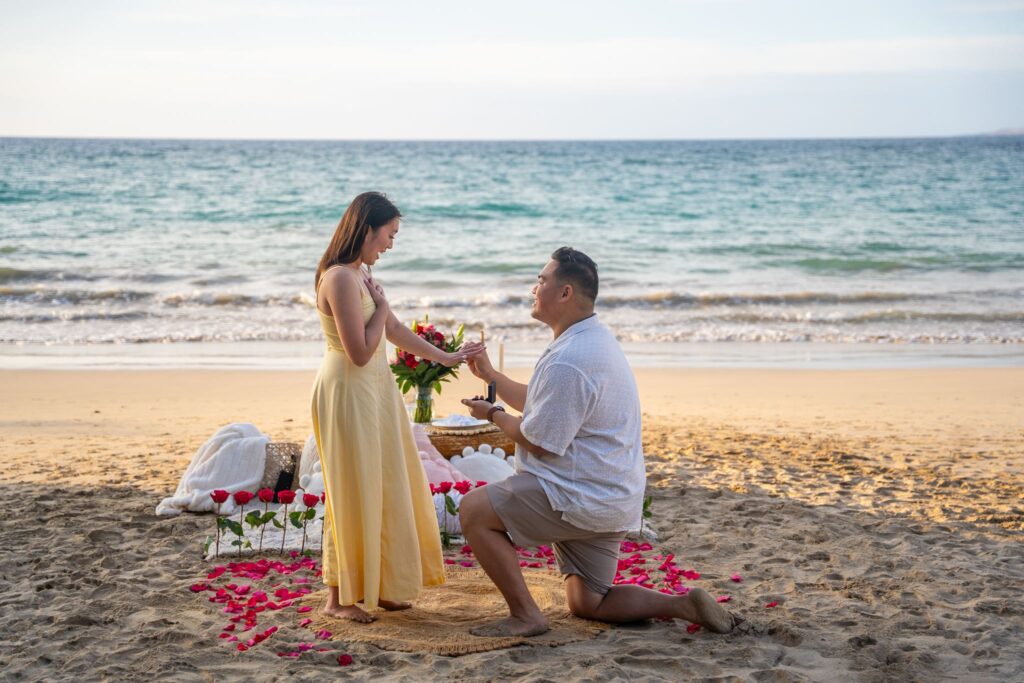 Mauna Kea Kaunaoa Beach Big Island Hawaii Engagement Photographer