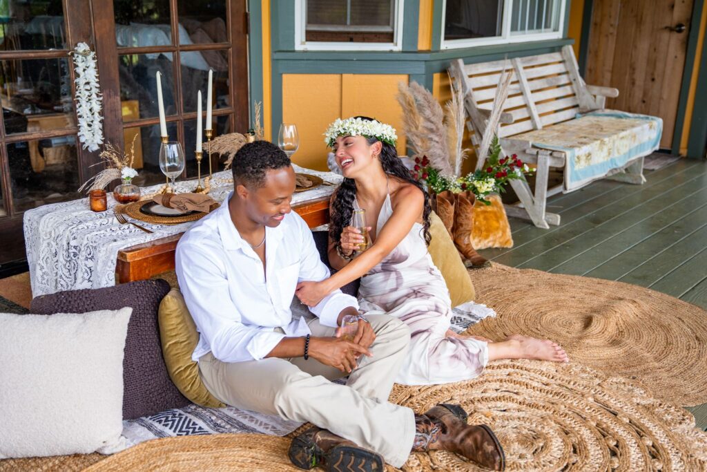 hawaii luxury proposal picnic country style
